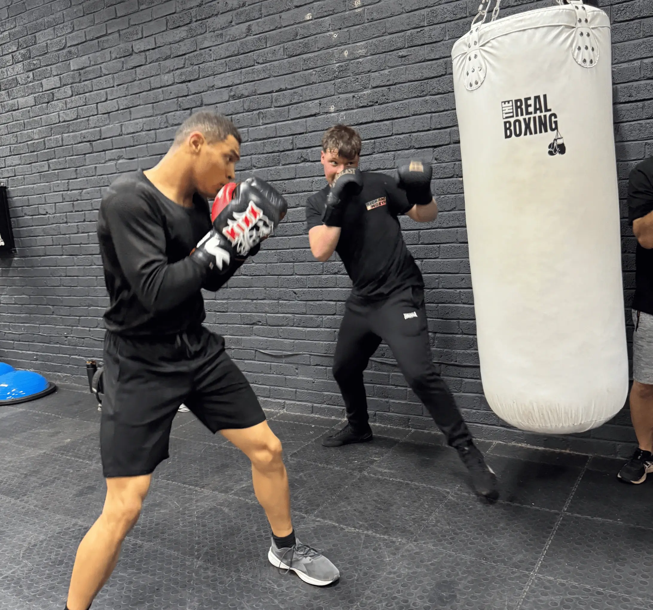 Adult boxing training at The Real Boxing Gym