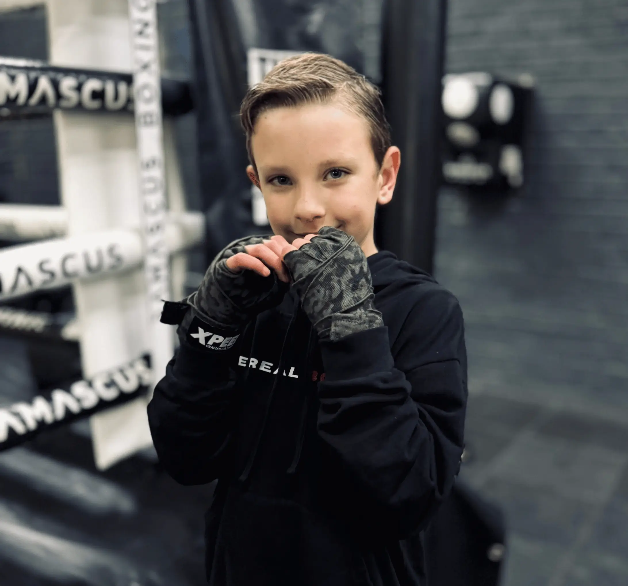 Kids boxing training at The Real Boxing Gym