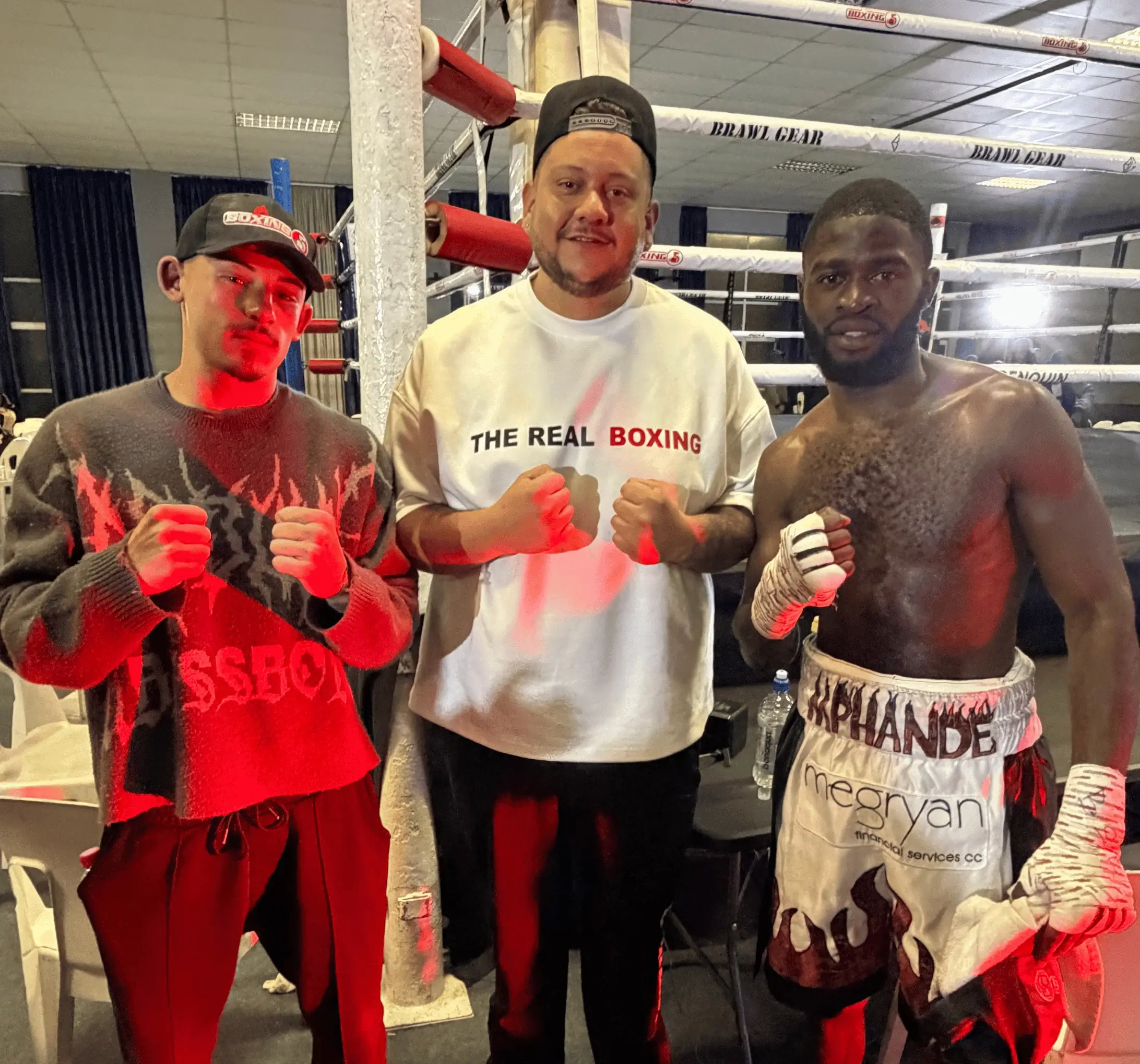 The Real Boxing Gym members training together