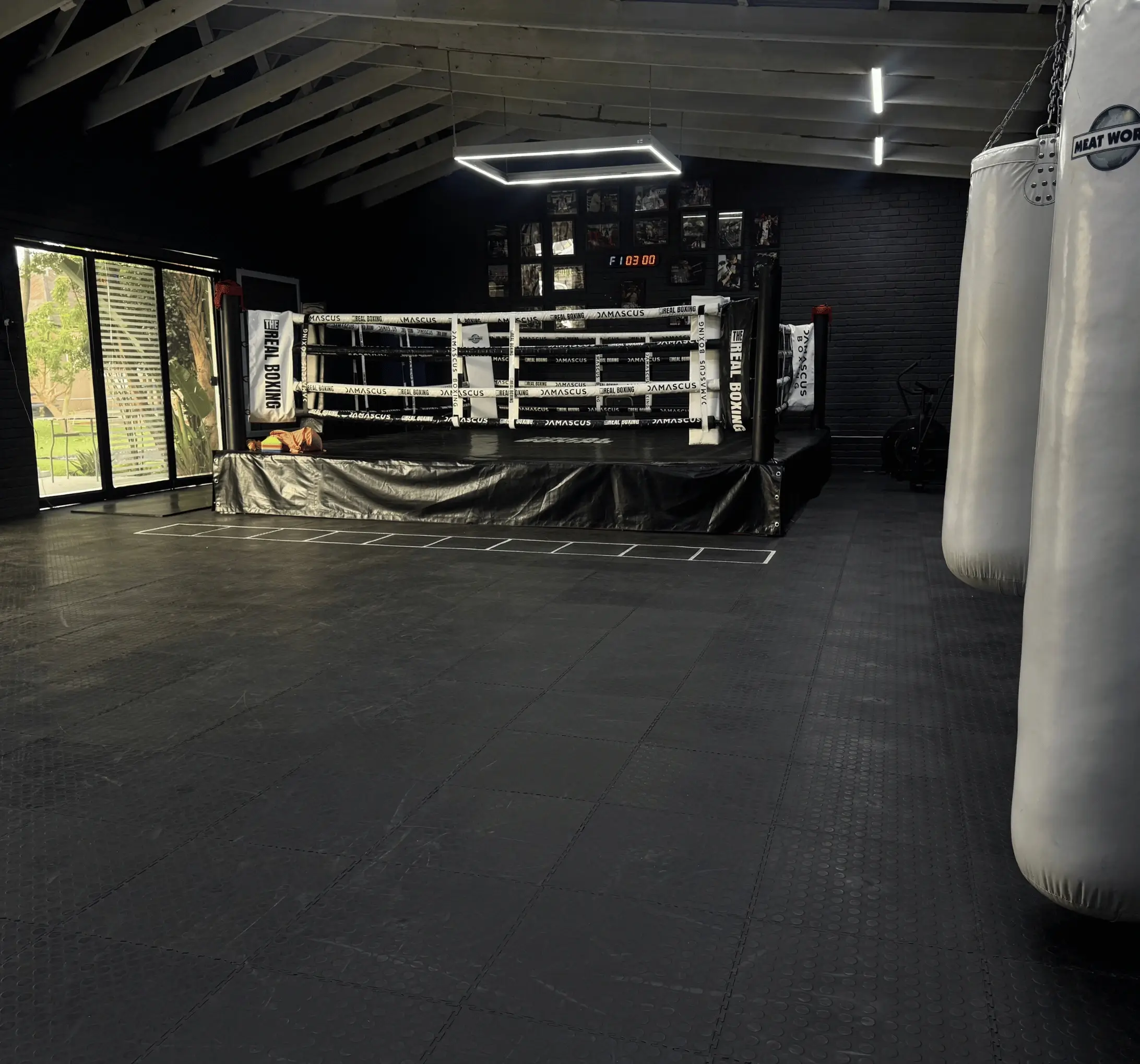 Boxing ring at The Real Boxing Gym