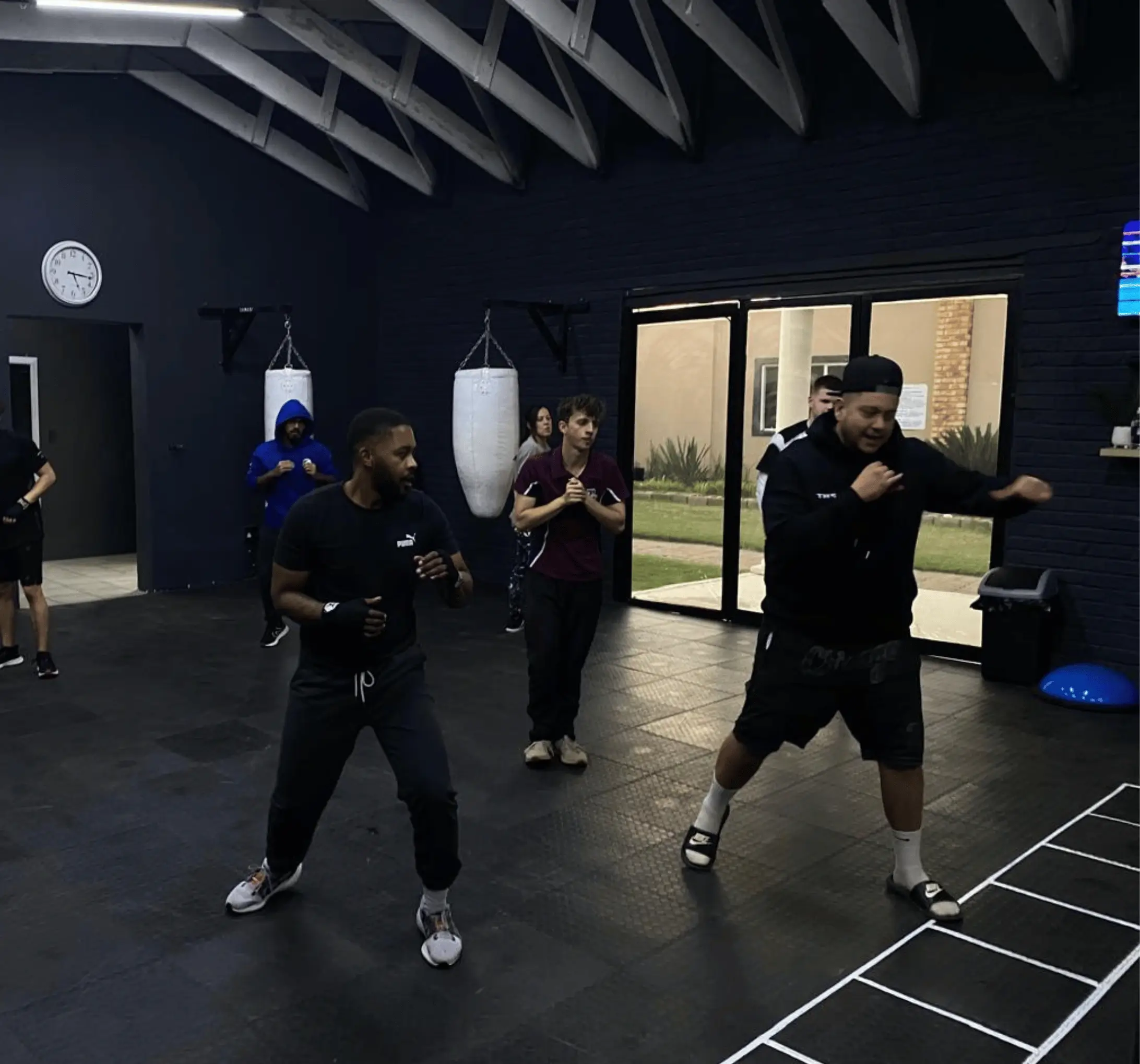 Members training together at The Real Boxing Gym