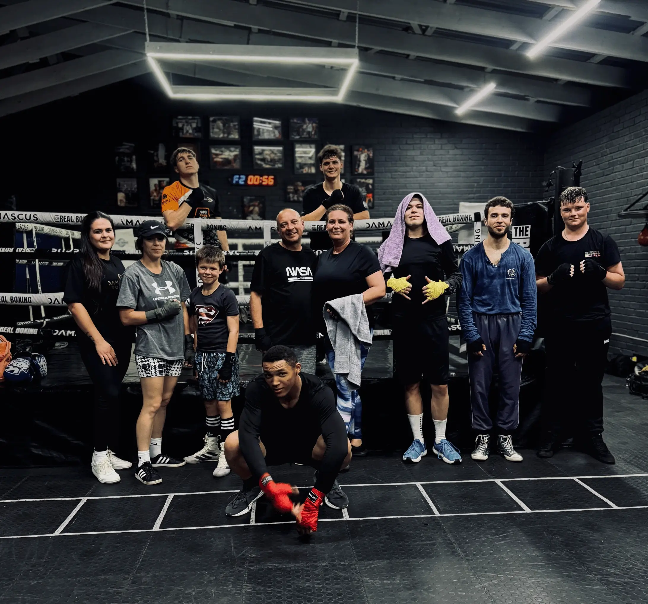 Members and coaches at The Real Boxing Gym