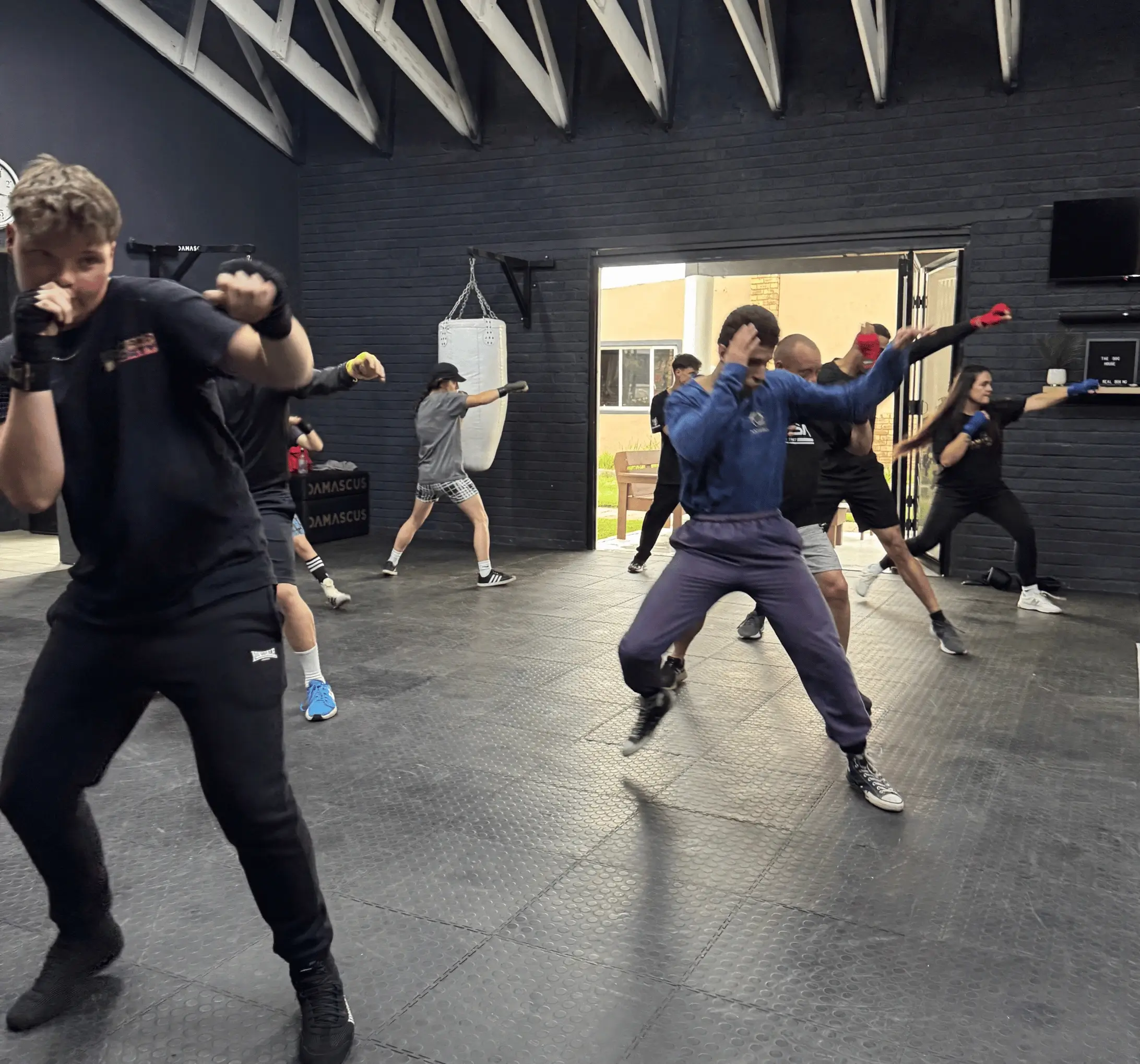 Atmosphere inside The Real Boxing Gym